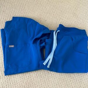 Figs royal blue scrubs